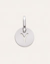 Charm Mini Medallion Letter Acero