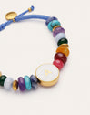 Imagen detalle de Personalized Bracelet Letter Mother of Pearl Gold-Plated Steel
