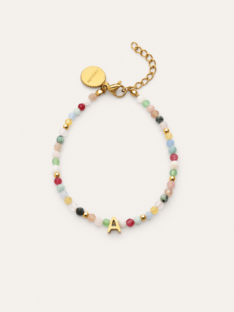 Pulsera Personalizada Letter Altea Color Acero Baño Oro