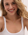 Collar Personalizado Chic Letter XL Acero Baño Oro