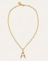 Collar Personalizado Chic Letter XL Acero Baño Oro