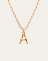 Collar Personalizado Chic Letter XL Acero Baño Oro