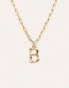 Collar Personalizado Chic Letter XL Acero Baño Oro