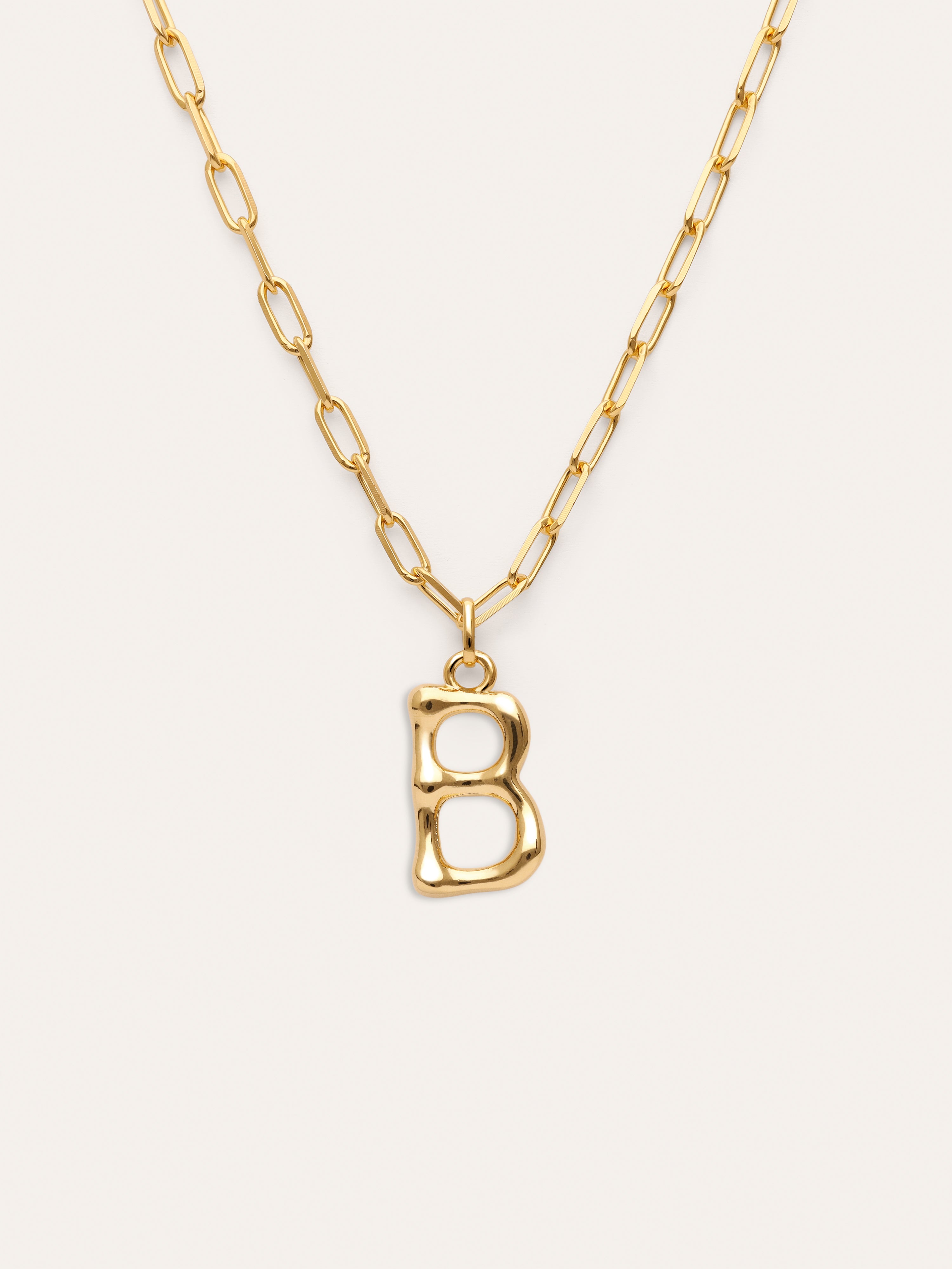 Collar Personalizado Chic Letter XL Acero Baño Oro