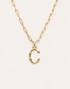 Collar Personalizado Chic Letter XL Acero Baño Oro