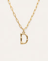 Collar Personalizado Chic Letter XL Acero Baño Oro