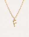 Collar Personalizado Chic Letter XL Acero Baño Oro