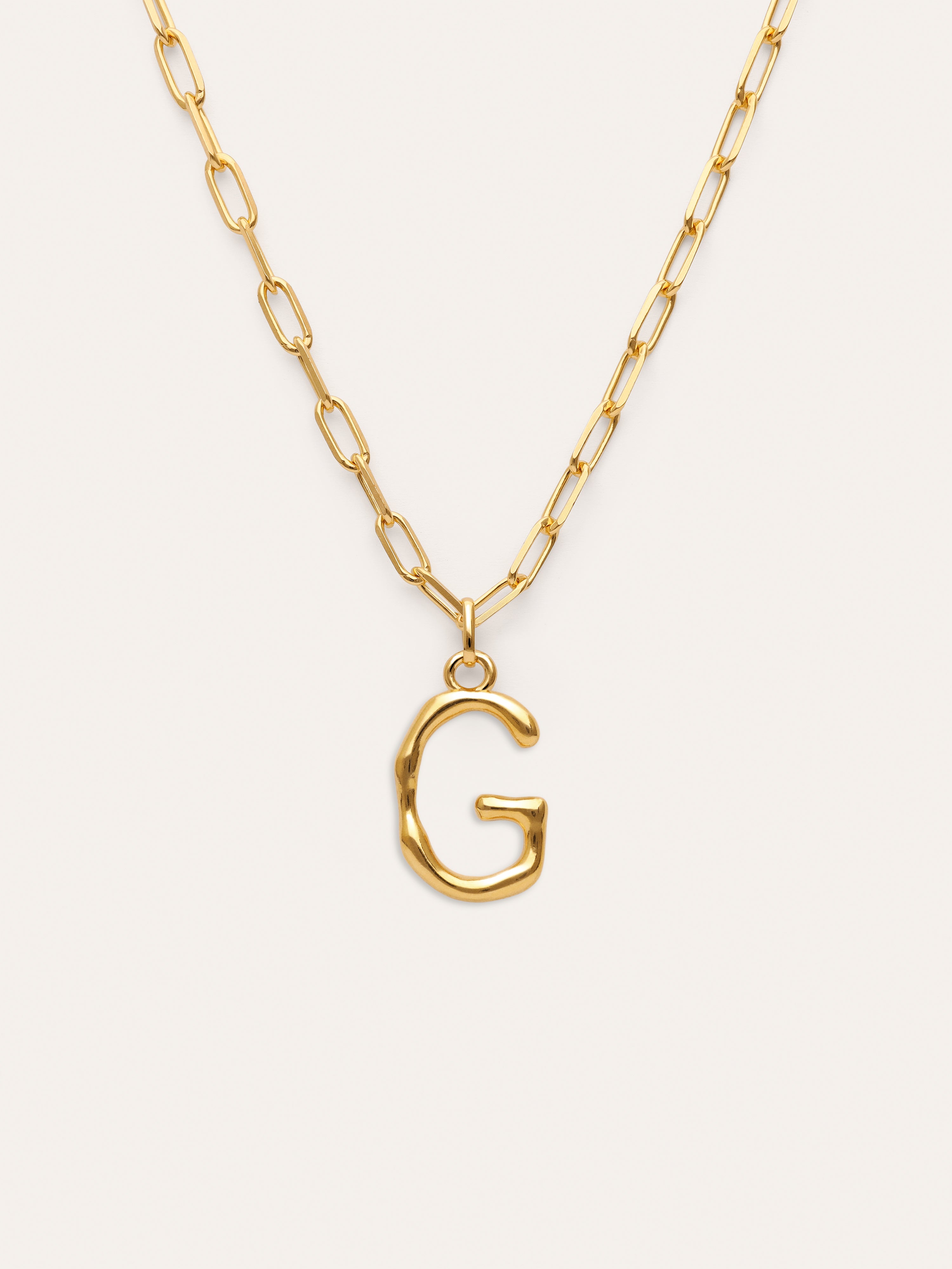 Collar Personalizado Chic Letter XL Acero Baño Oro