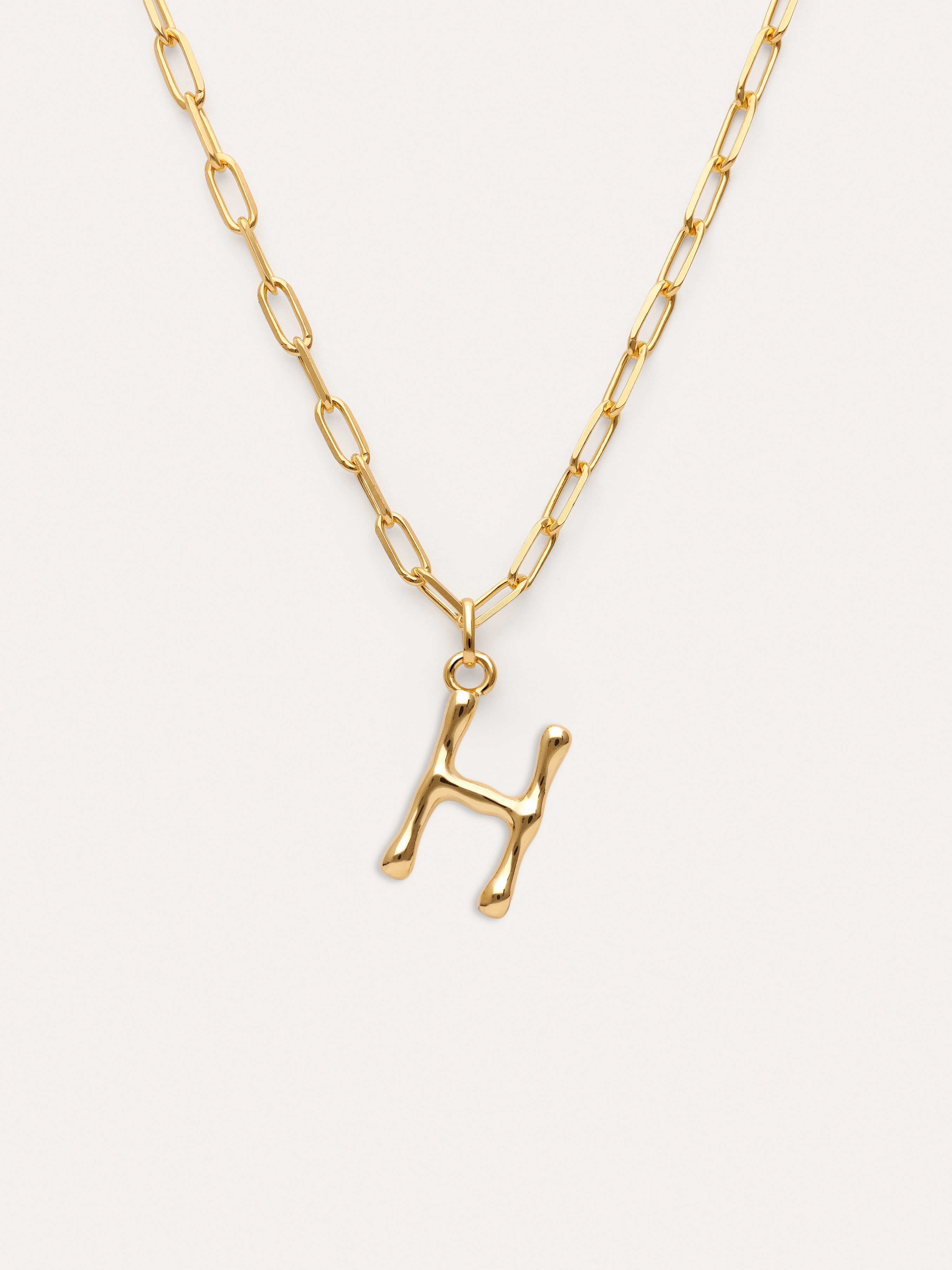 Collar Personalizado Chic Letter XL Acero Baño Oro