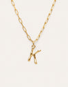 Collar Personalizado Chic Letter XL Acero Baño Oro