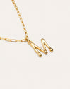Collar Personalizado Chic Letter XL Acero Baño Oro