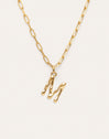 Collar Personalizado Chic Letter XL Acero Baño Oro