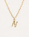 Collar Personalizado Chic Letter XL Acero Baño Oro