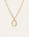Collar Personalizado Chic Letter XL Acero Baño Oro