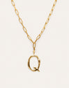 Collar Personalizado Chic Letter XL Acero Baño Oro