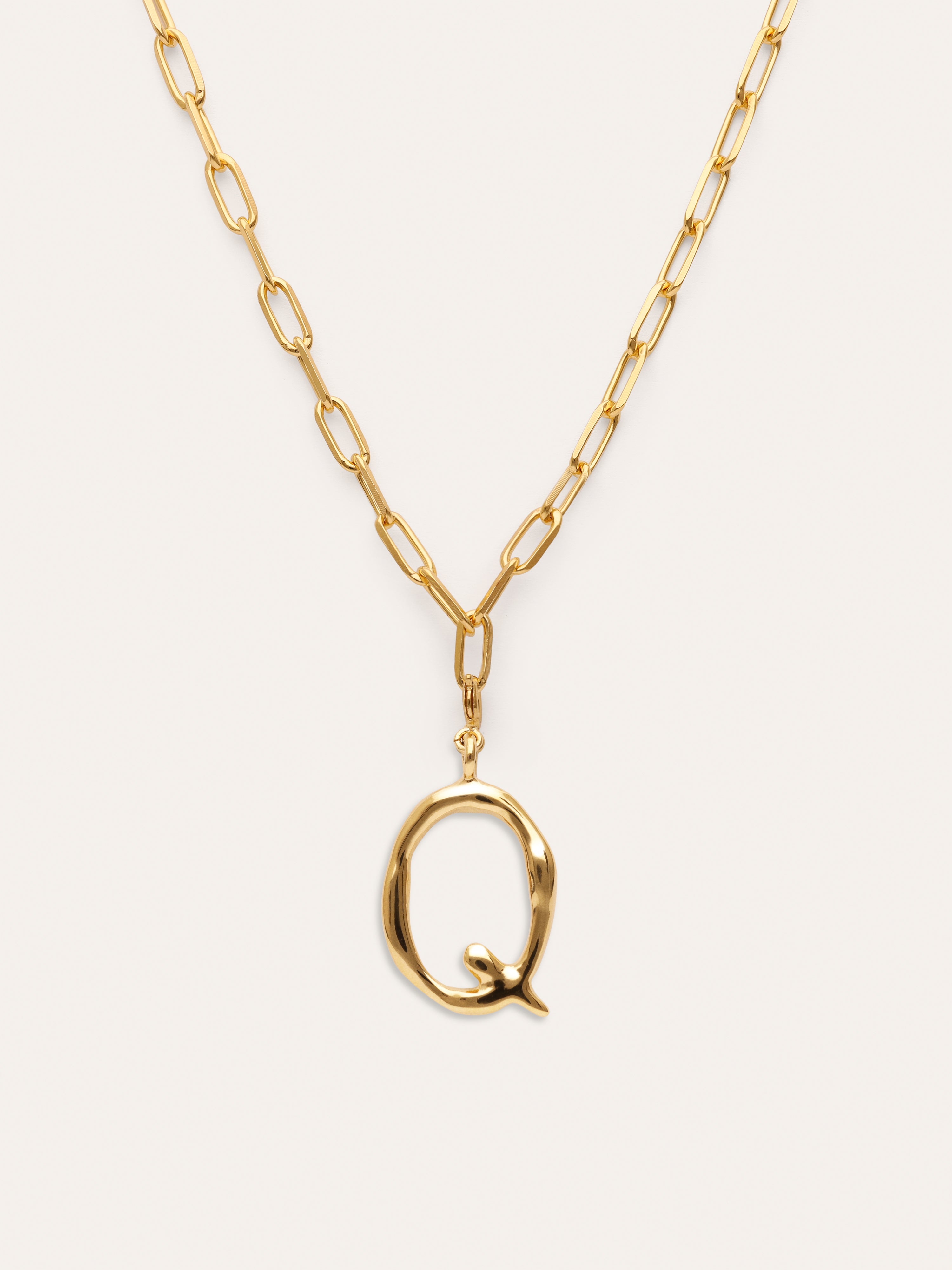 Collar Personalizado Chic Letter XL Acero Baño Oro