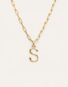 Collar Personalizado Chic Letter XL Acero Baño Oro