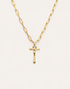 Collar Personalizado Chic Letter XL Acero Baño Oro