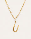 Collar Personalizado Chic Letter XL Acero Baño Oro