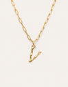 Collar Personalizado Chic Letter XL Acero Baño Oro