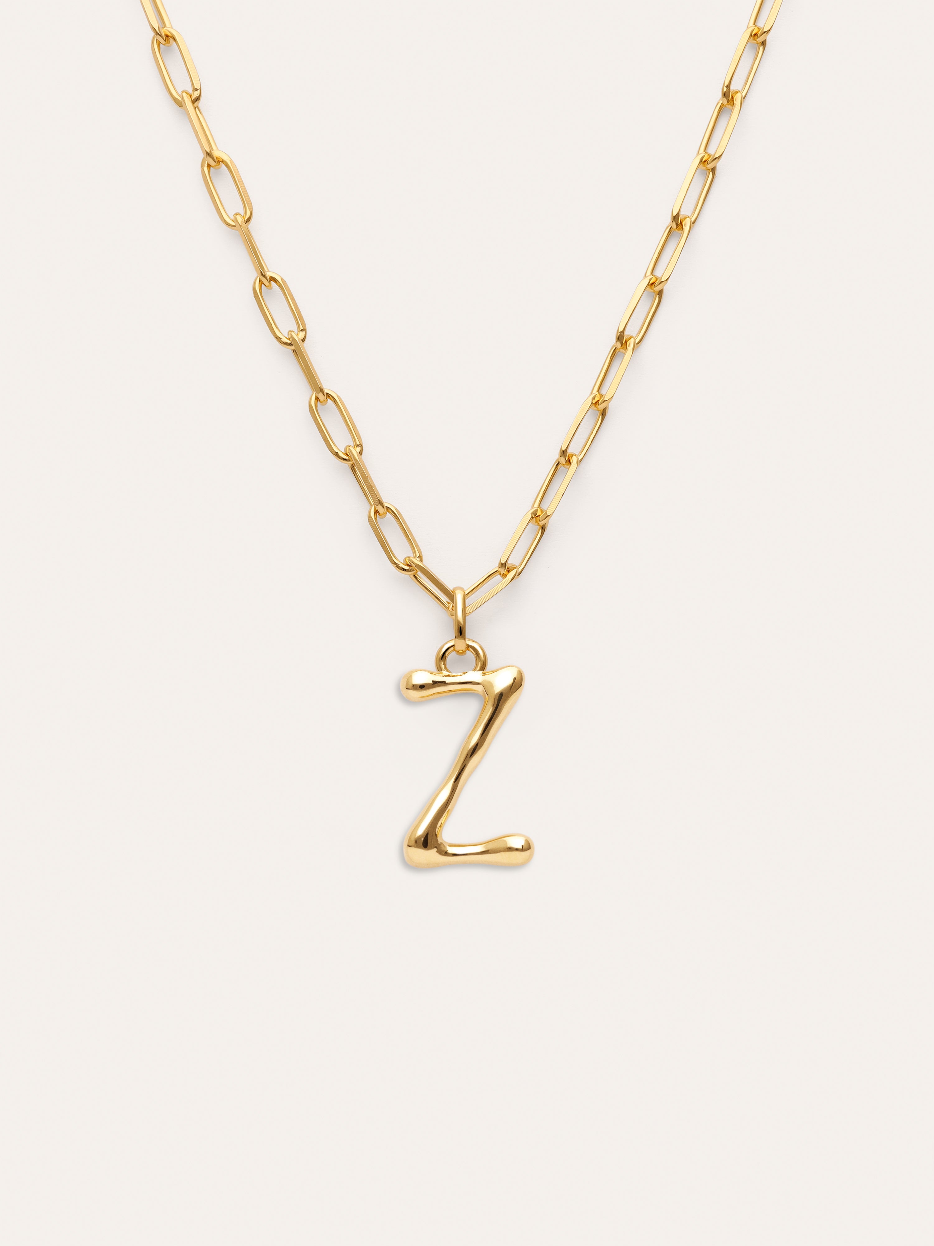 Collar Personalizado Chic Letter XL Acero Baño Oro