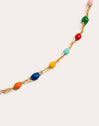 Personalisierte Halskette Colors Enamel Letter vergoldet