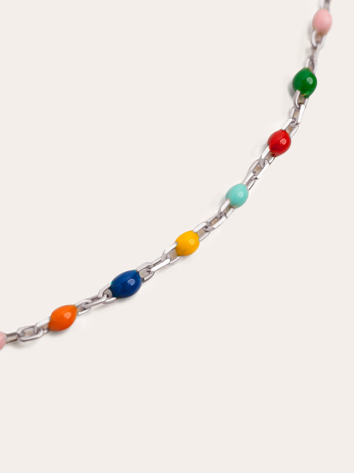 Imagen detalle de Collana Personalizzata Colors Enamel Letter