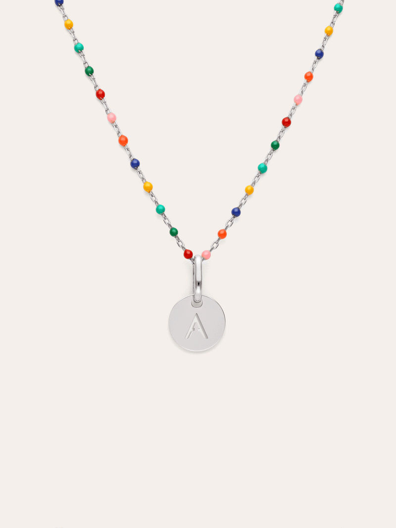 Collana Personalizzata Colors Enamel Letter