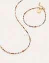 Cadeau Set Ketting en Armband Crystal Summer Staal Verguld met Goud