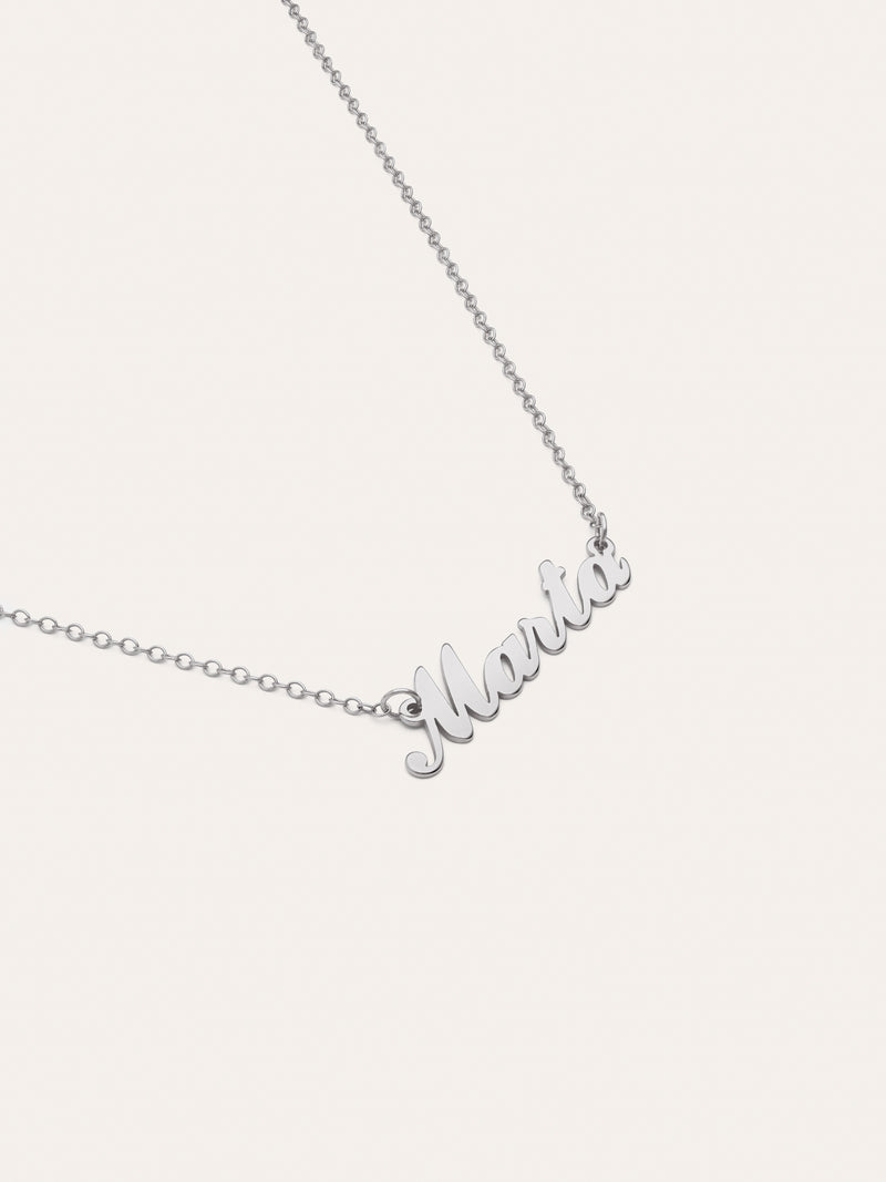 Collar Personalizado Carrie Plata