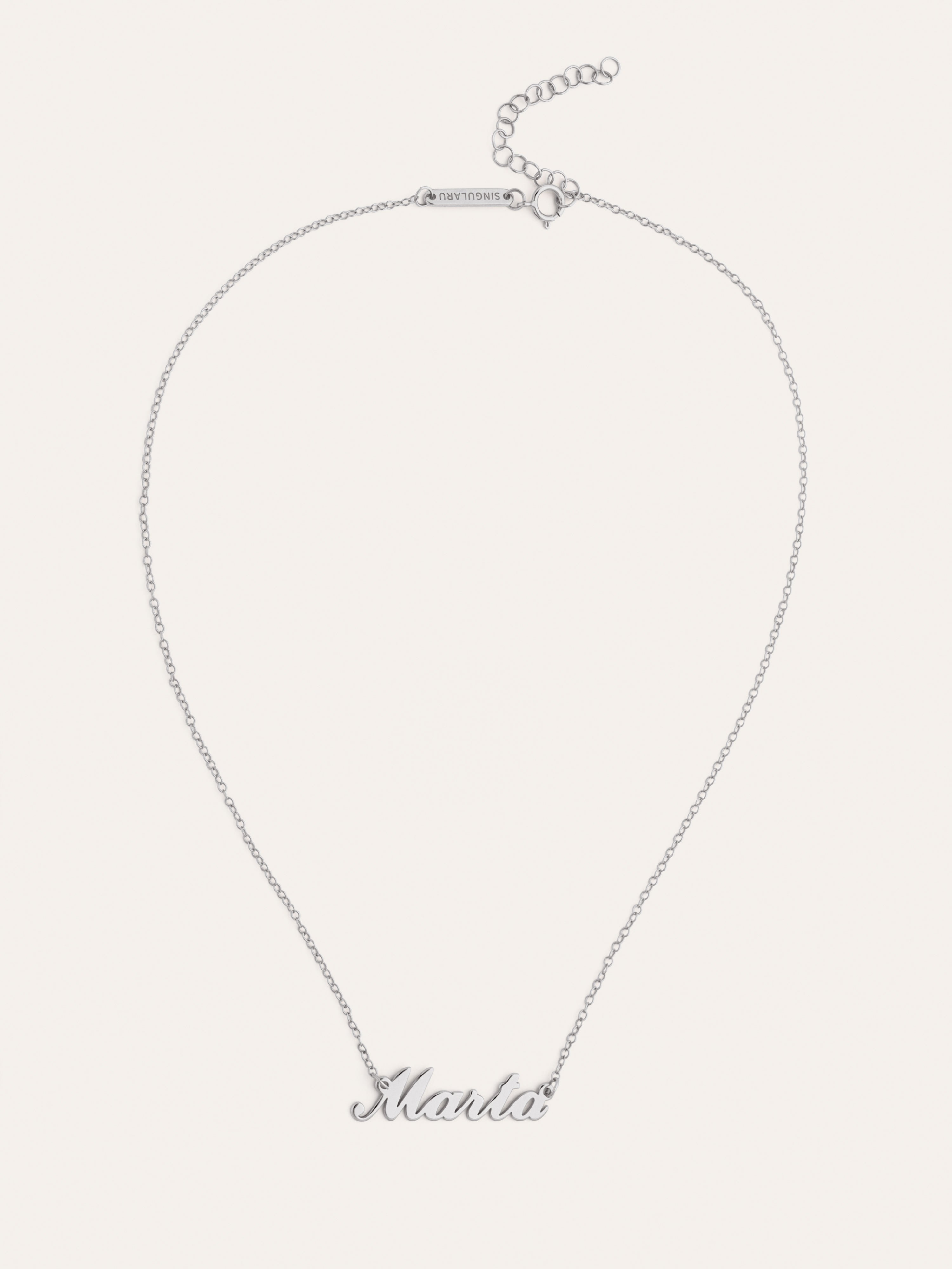 Collar Personalizado Carrie Plata