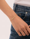 Bracelet Personnalisé Carrie Argent Plaqué Or
