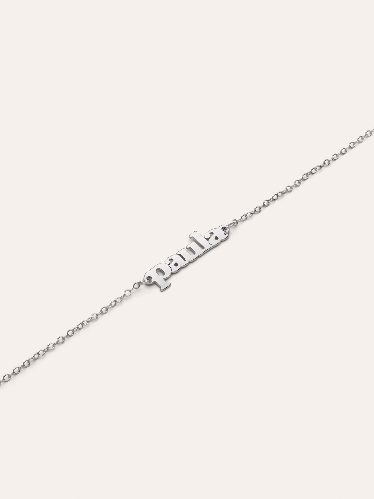 Bracelet Personnalisé Monogramme Argent