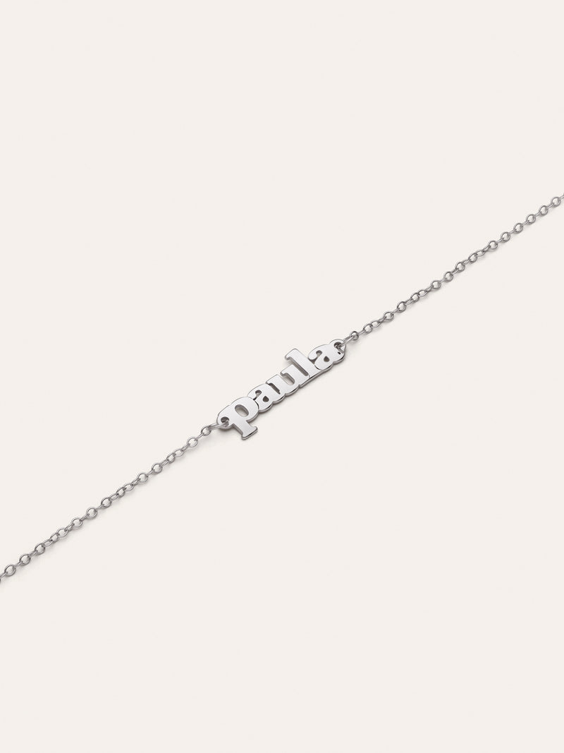 Bracelet Personnalisé Monogramme Argent