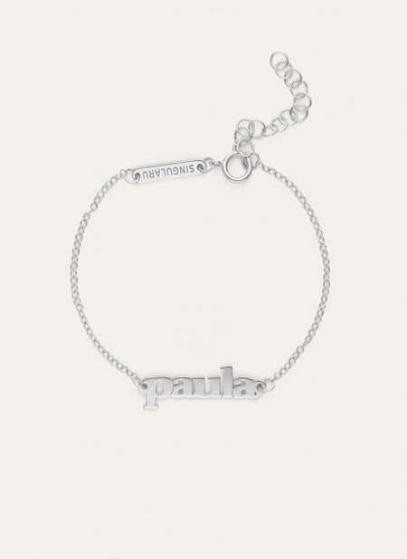 Bracelet Personnalisé Monogramme Argent