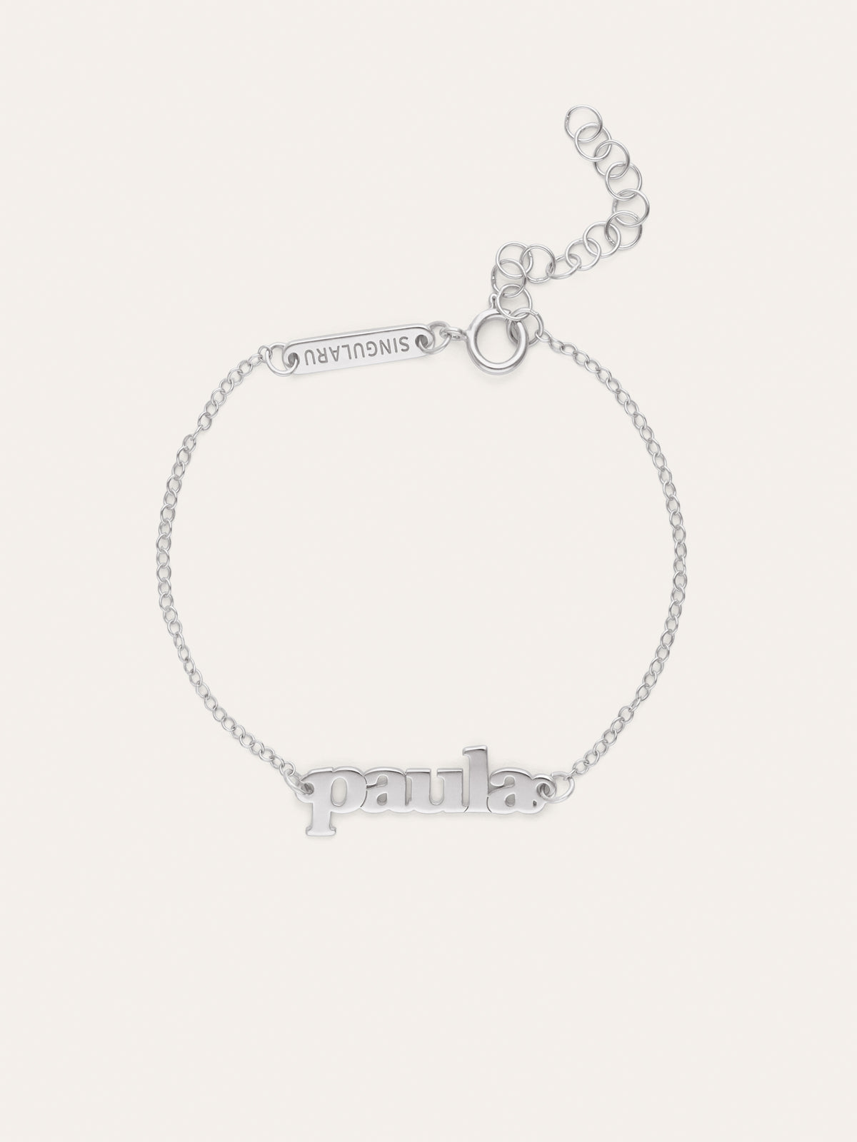 Bracelet Personnalisé Monogramme Argent