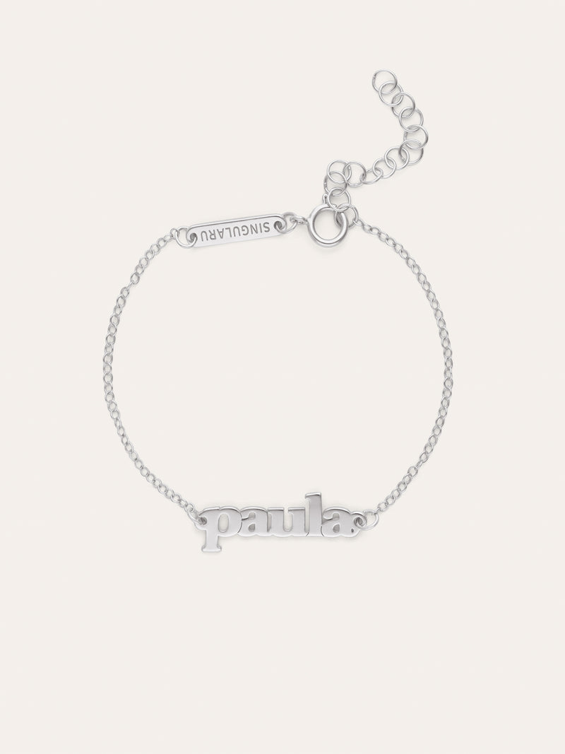 Bracelet Personnalisé Monogramme Argent