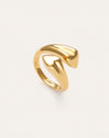 Anillo Abbraccio Amour Acero Baño Oro