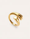 Anillo Abbraccio Stars Acero Baño Oro