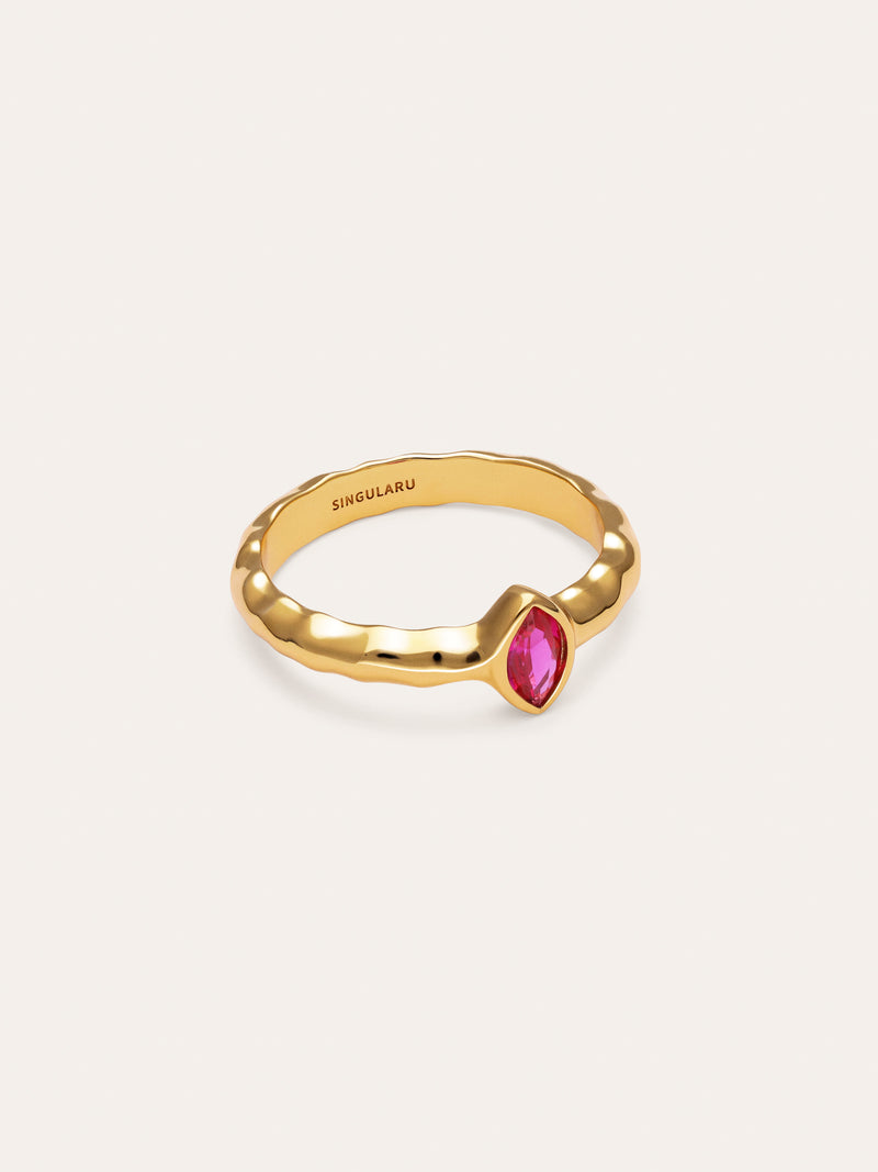 Ring Alma Rosé vergoldet