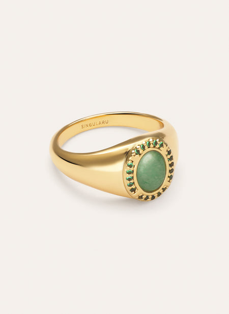 Amanda Green Gold Ring