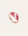 Ring Buganvilla Raspberry roségoud verguld