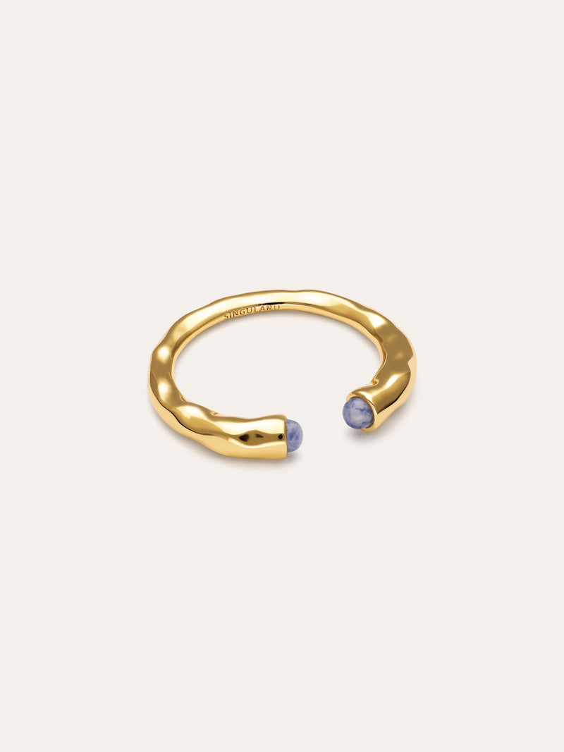 Bague Cane Cyanite Plaqué Or