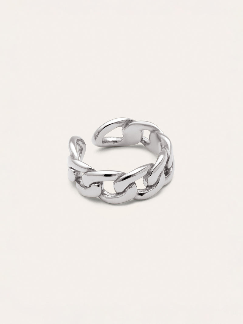 Anillo Chunky Eslabón Acero
