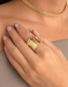 Anillo Dasy Boho Baño Oro