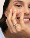 Anillo Doble Scarlett Baño Oro