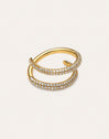Anillo Doble Scarlett Baño Oro