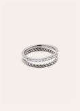 Anillo Doble Tressia Spark Acero