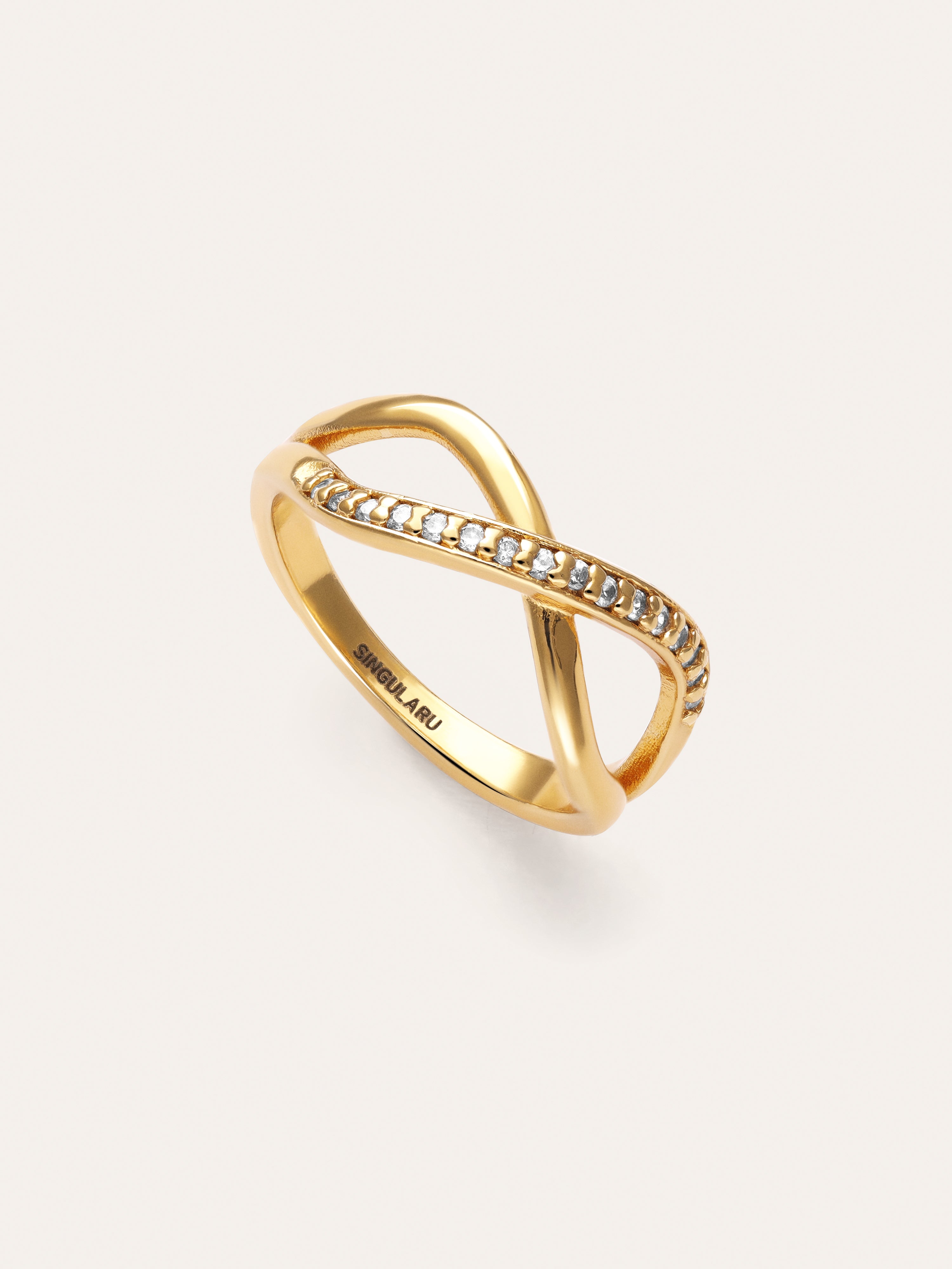 Anillo Eterna Sparks Baño Oro
