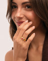 Gina-ring van Staal met goudlaag